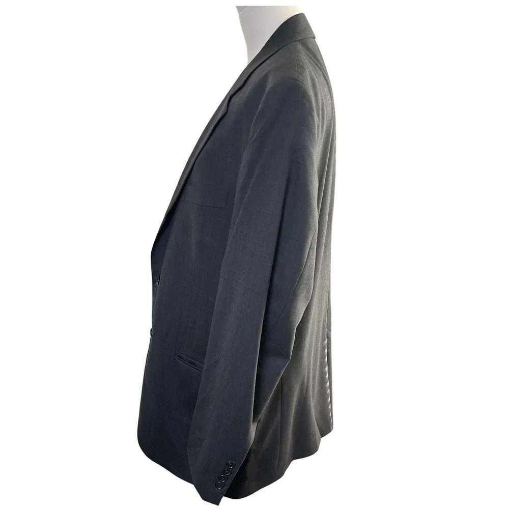 Classic Charcoal Wool Blazer Minimalist‎ Business Suit Jacket Jos A Bank 42R
